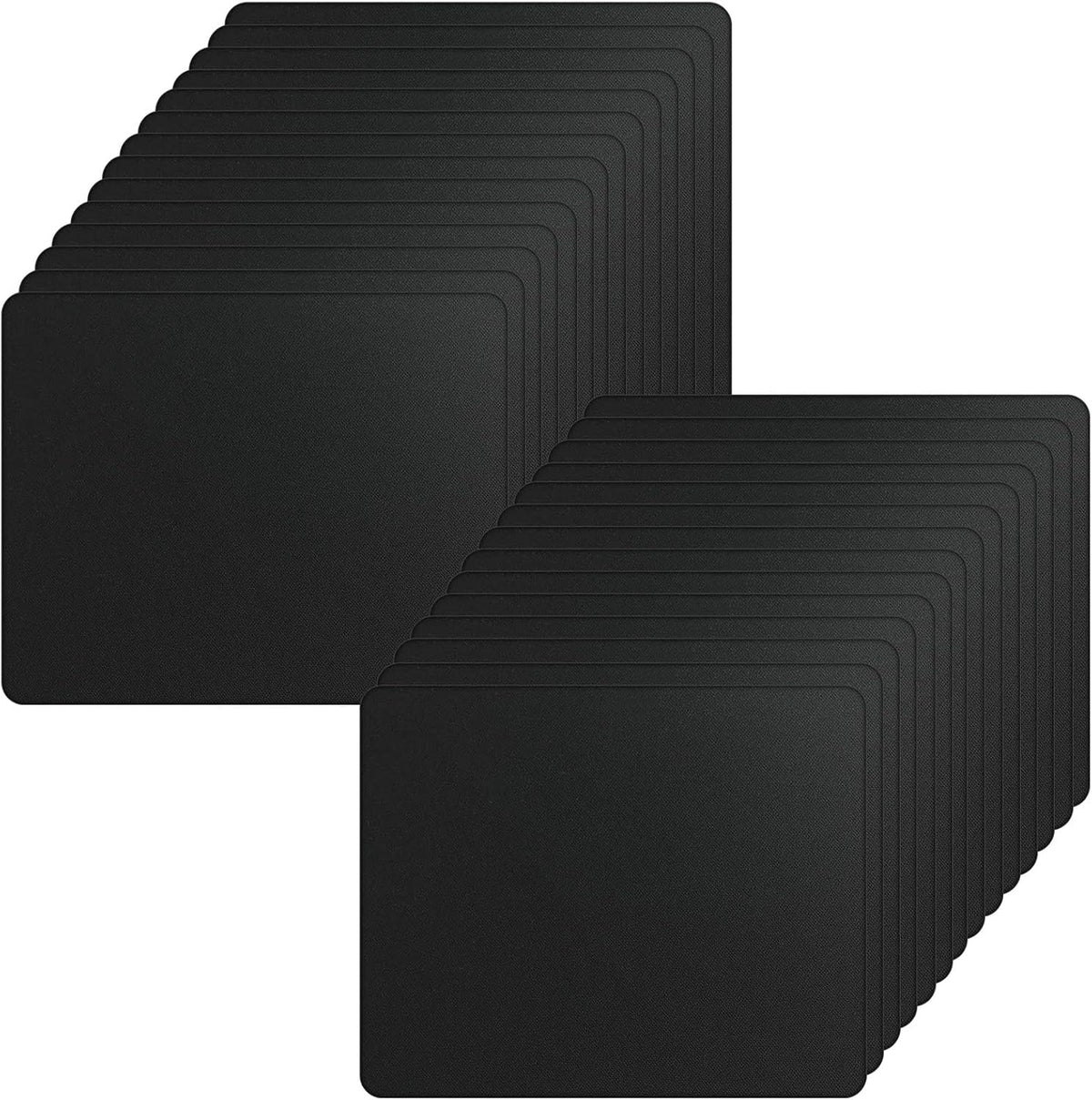 Crtiin 50 Pack Mouse Pad Bulk Pack, 7.09 x 8.66 Inch, Black
