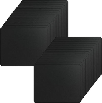 Crtiin 50 Pack Mouse Pad Bulk Pack, 7.09 x 8.66 Inch, Black