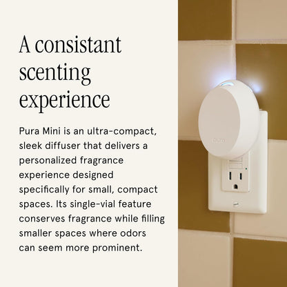Pura Home Mini Fragrance Diffuser, Includes 1 Scent Refill, Linens & Surf