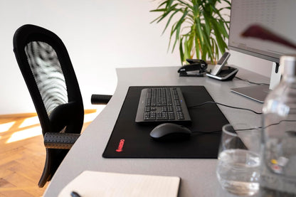 Cherry MP 2000, Premium Mouse Pad in XXL (31.50" x 13.78" x 0.20"), Smooth Fabric Surface for Precision, Sewn Edges, Non-Slip Bottom, Rollable, Comfortable, Black