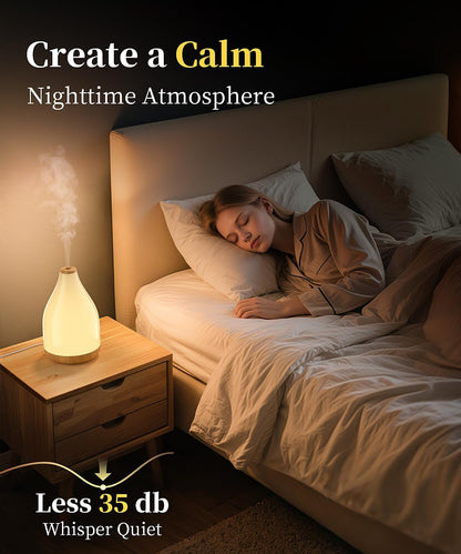 Waterdrop Essential Oil Diffuser, 300ml Large Diffusers for Home