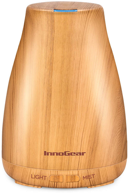 InnoGear Essential Oil Diffuser Ultrasonic Diffusers for Home, White Grey