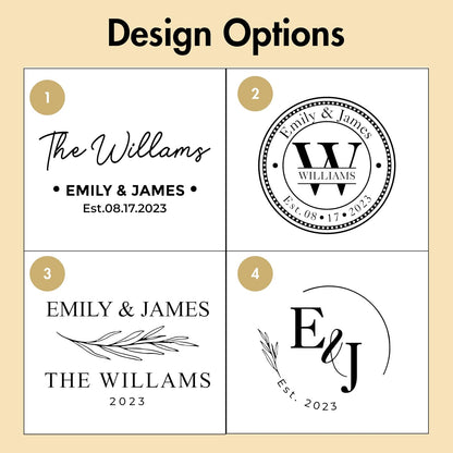 Personalized Coasters, Wedding Gift for Couple, Custom, Premium Craftsmanship Durability Tested, Custom Bar Coasters for Drinks with Monogram Engraved, Great Newlywed