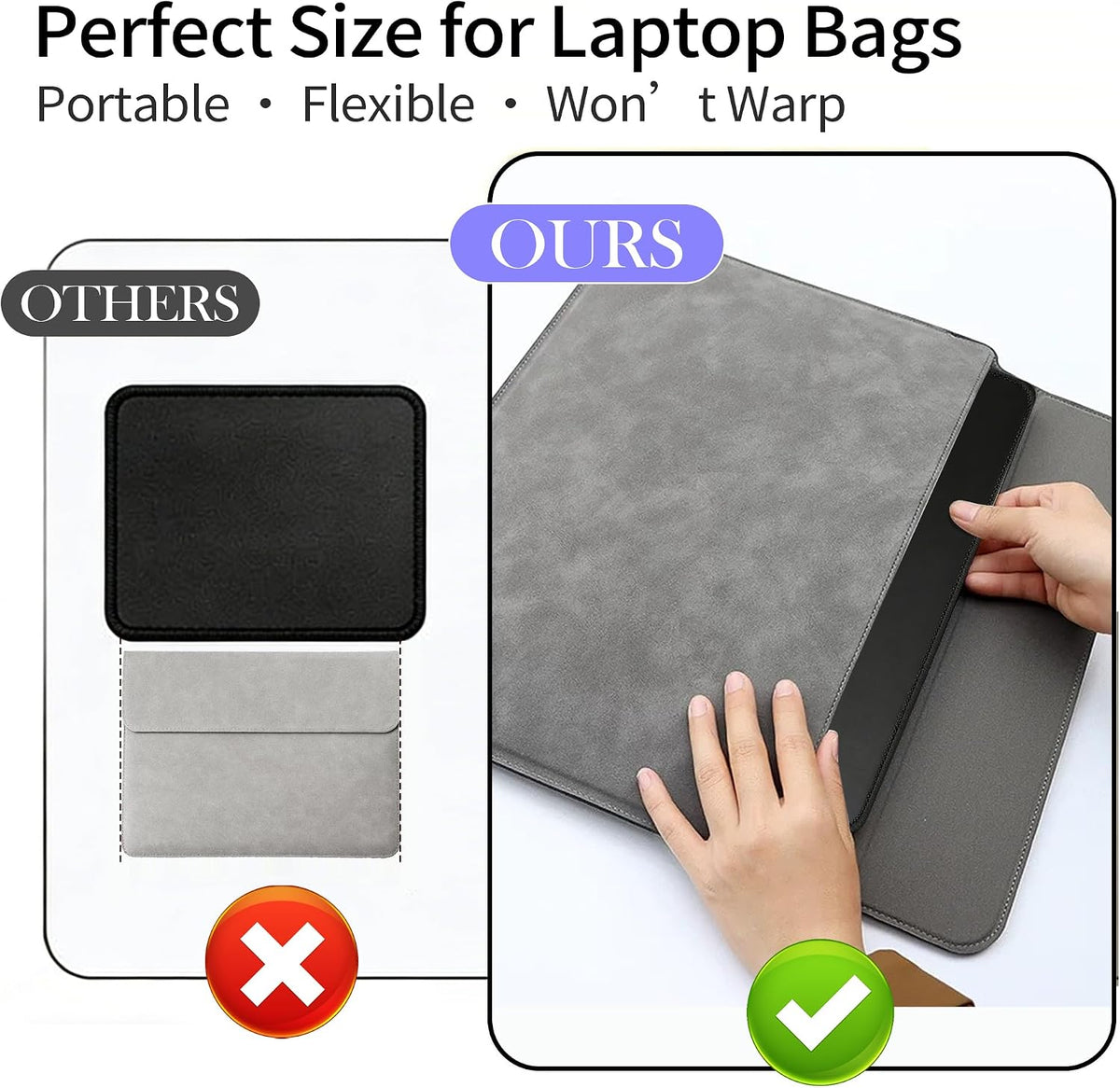 17 Pack Mouse Pads Bulk, Black Mouse Pads for Desk, Office and Laptop