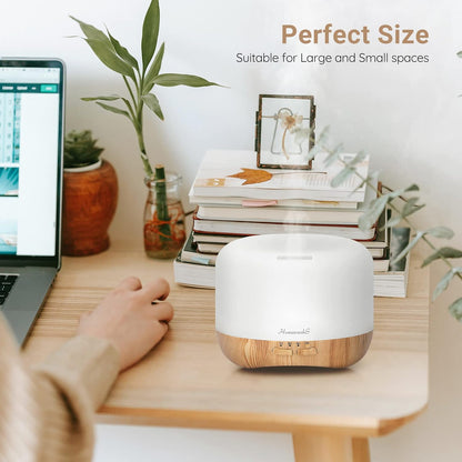 Homeweeks Essential Oil Diffuser for Room Aromatherapy Scent Diffuser