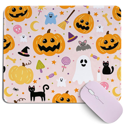 Cztulip Fall Vibe Mouse Pad,Rustic Retro Maple Leaf Pumpkin Acorn Mouse Mat