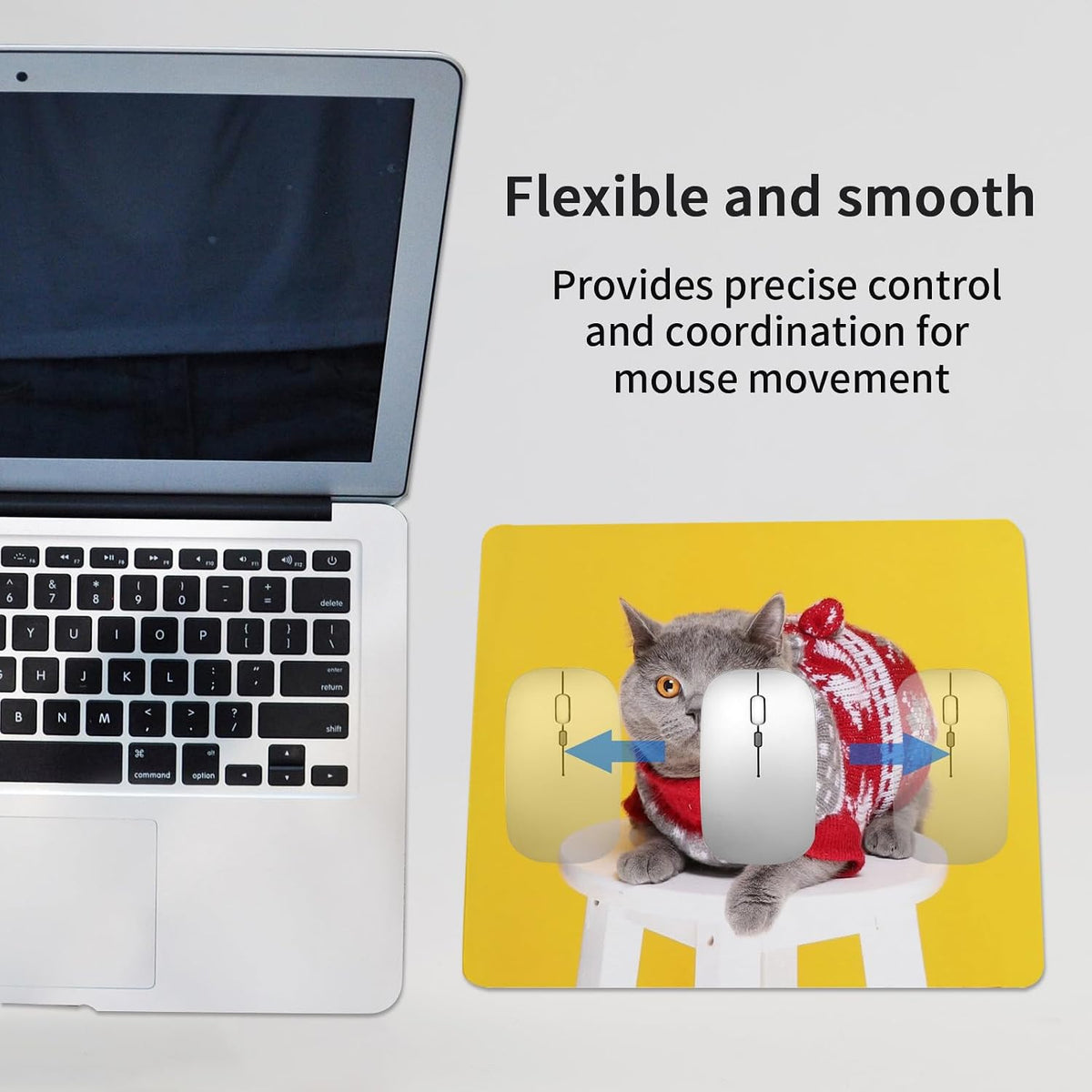 100 PCS White Mouse Pad for Heat Transfer, Bulk Mousepad for Heat Press Printing Crafts Custom Photos Non Slip Bottom 24x20x0.2CM