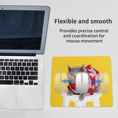 100 PCS White Mouse Pad for Heat Transfer, Bulk Mousepad for Heat Press Printing Crafts Custom Photos Non Slip Bottom 24x20x0.2CM