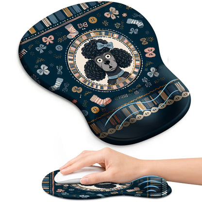 Ergonomic Mouse Pad with Wrist Rest, Gel Wrist Support, Black