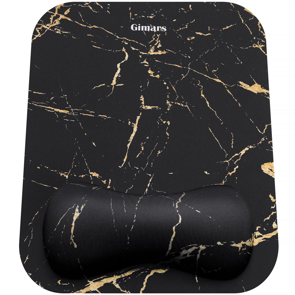 Gimars Large Smooth Superfine Fibre Memory Foam Ergonomic Mouse Pad Wrist Rest Support Mousepad with Nonslip Base for Laptop, Computer, Gaming & Office,Free Coaster Include-Topographic Map