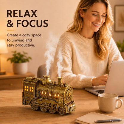 Steam Train Essential Oil Diffuser 300ml with 2 Essential Oils