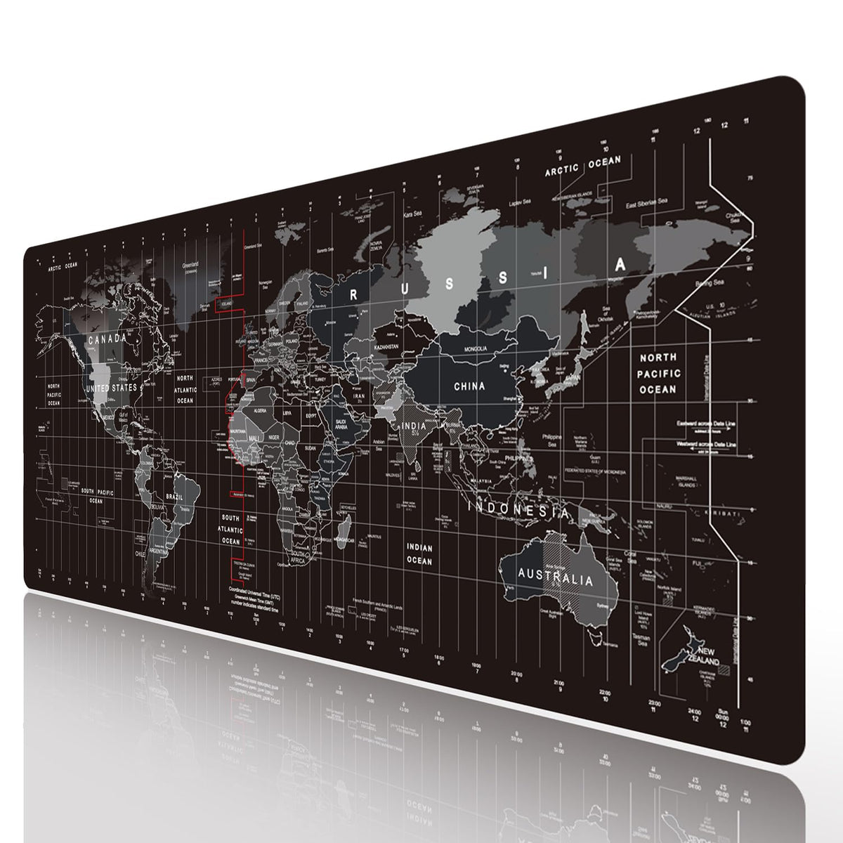 HGWALP Black Topographic Large Gaming Mouse Pad Extended XXL(900 * 400 * 3MM) Mouse Mat Long Desk Pad with Stitched Edges for Keyboard Home Office Gaming Work Big Desk Mat