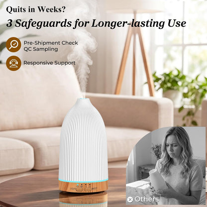URPOWER 150mL Essential Oil Diffusers for Home Aromatherapy Diffuser