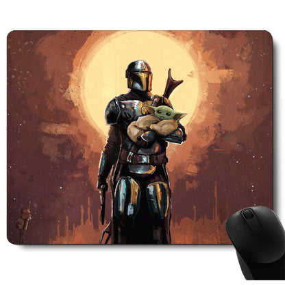 Round Mouse Pad - Wireless & Gaming, Laptop Desk Accessory with Designs