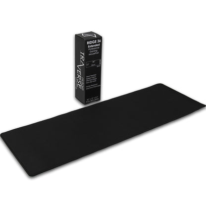 Gaming Mouse Pad (5mm) Massive 46 inch | 46x17.3x0.20 Extra Thick | Black | Stitched Edge, Large Washable Desk Mat