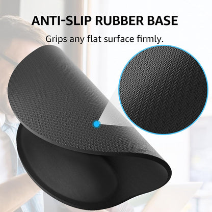 KTRIO Keyboard Wrist Rest & Mouse Pad with Wrist Rest, Black