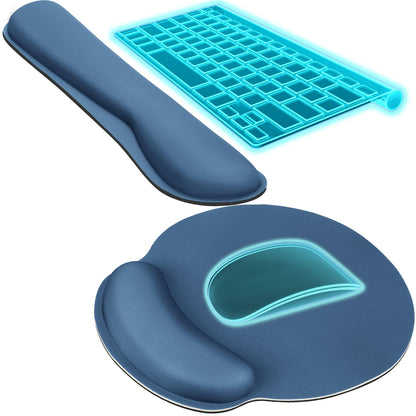 KTRIO Keyboard Wrist Rest & Mouse Pad with Wrist Rest, Black
