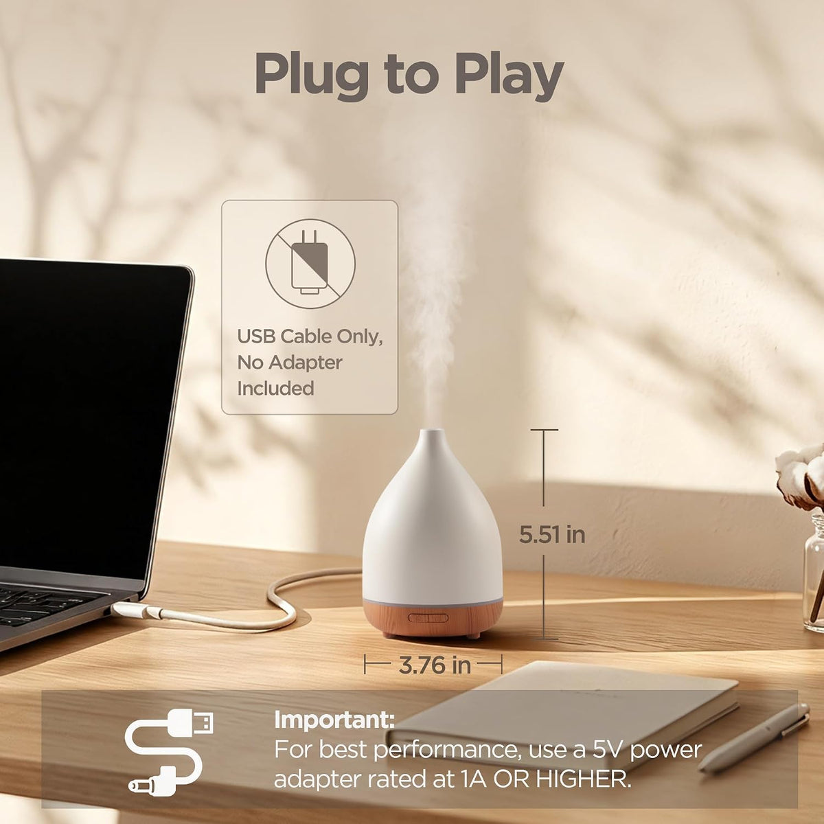 InnoGear 100ml Oil Diffusers for Home Essential Oils Scent Aromatherapy
