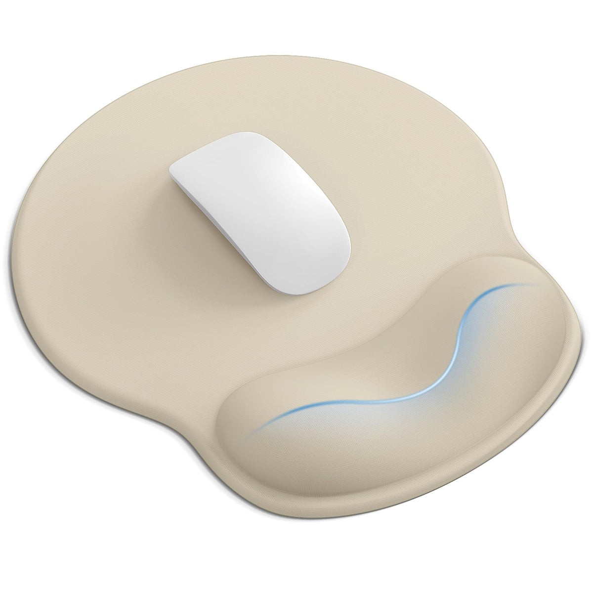 Mouse Pad with Wrist Rest for Desktop Large Ergonomic Mouse Mat(Light Pink)