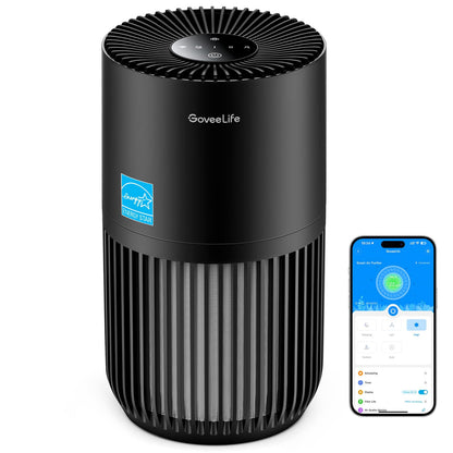 GoveeLife Smart Mini Air Purifier for Bedroom, with App & Alexa Control