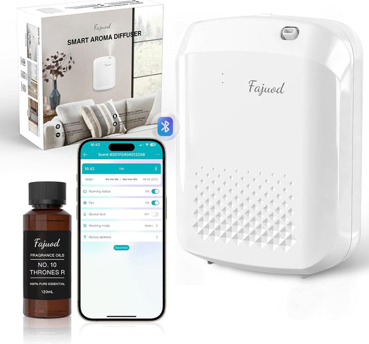 Waterless Essential Oil Diffuser, 3000 Sq.Ft, with 120ml Scent Oil