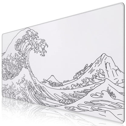 iCasso Desk Mat, Large Desk Mouse Pad for Desk,Home Office - Green Weeds