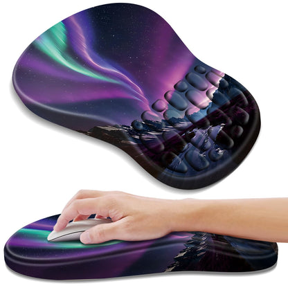 YIWEI Ergonomic Mouse Pad with Wrist Rest for Carpal Tunnel Pain Relief