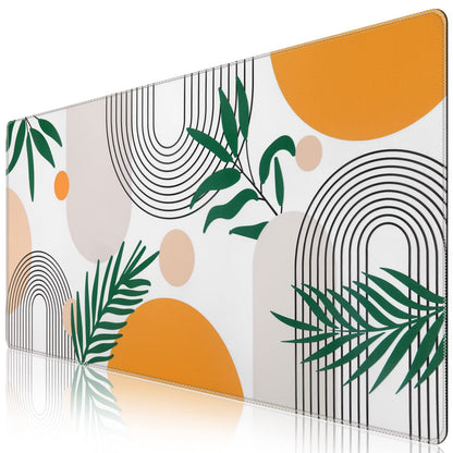 iCasso Desk Mat, Large Desk Mouse Pad for Desk,Home Office - Green Weeds
