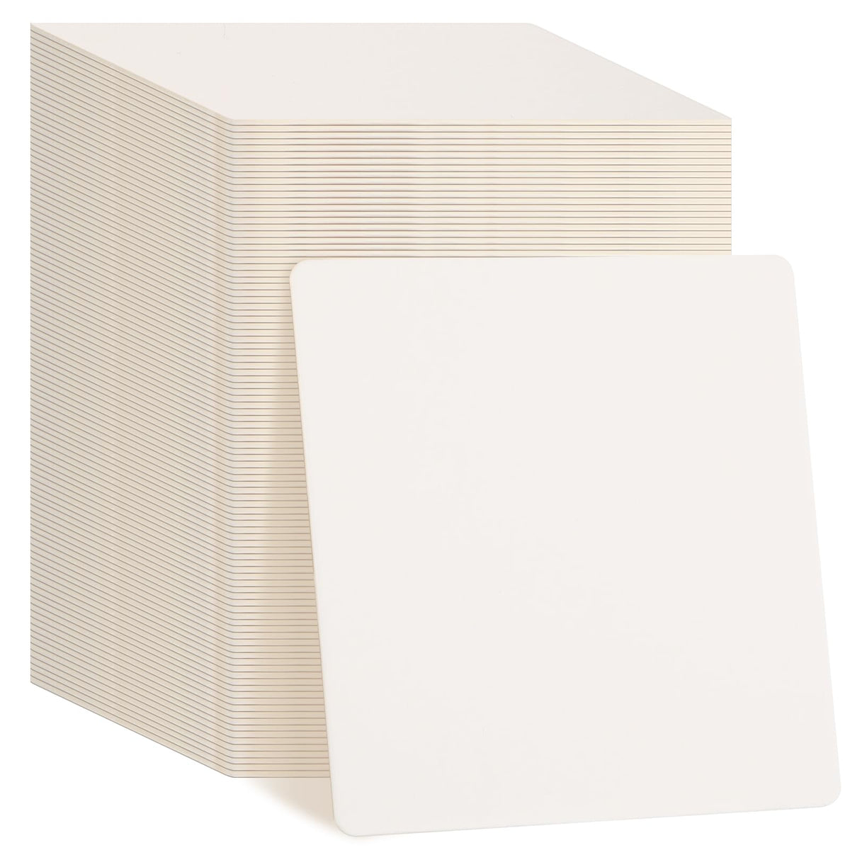 TaoBary 600 Pcs Cardboard Paper Coasters Bulk 4 Inch Square Blank,White