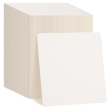 TaoBary 600 Pcs Cardboard Paper Coasters Bulk 4 Inch Square Blank,White