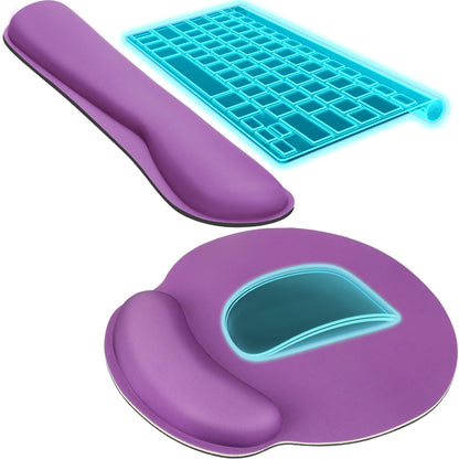 KTRIO Keyboard Wrist Rest & Mouse Pad with Wrist Rest, Black