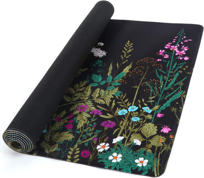 iCasso Desk Mat, Large Desk Mouse Pad for Desk,Home Office - Green Weeds