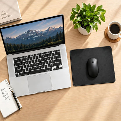 12 PCS Black Mouse pad Bulk with Stitched Edge,10.2x8.3inches 3mm Thickness Premium Textured Non-Slip Rubber Base Washable for Office and Home Use