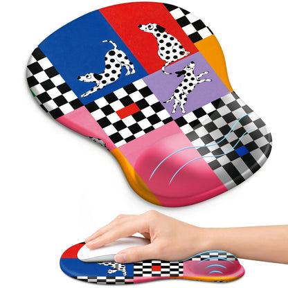 Ergonomic Mouse Pad with Wrist Rest, Gel Wrist Support, Black