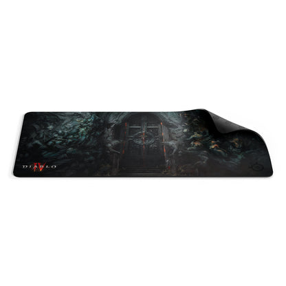SteelSeries QcK Large Gaming Mousepad — Black — Non-Slip Silicone Rubber Base — Peak Tracking and Stability — Optimized for Gaming Sensors — 490 mm x 420 mm — FPS, MOBAs, RTS, MMO
