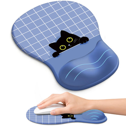 Ergonomic Mouse Pad with Wrist Rest, Gel Wrist Support, Black