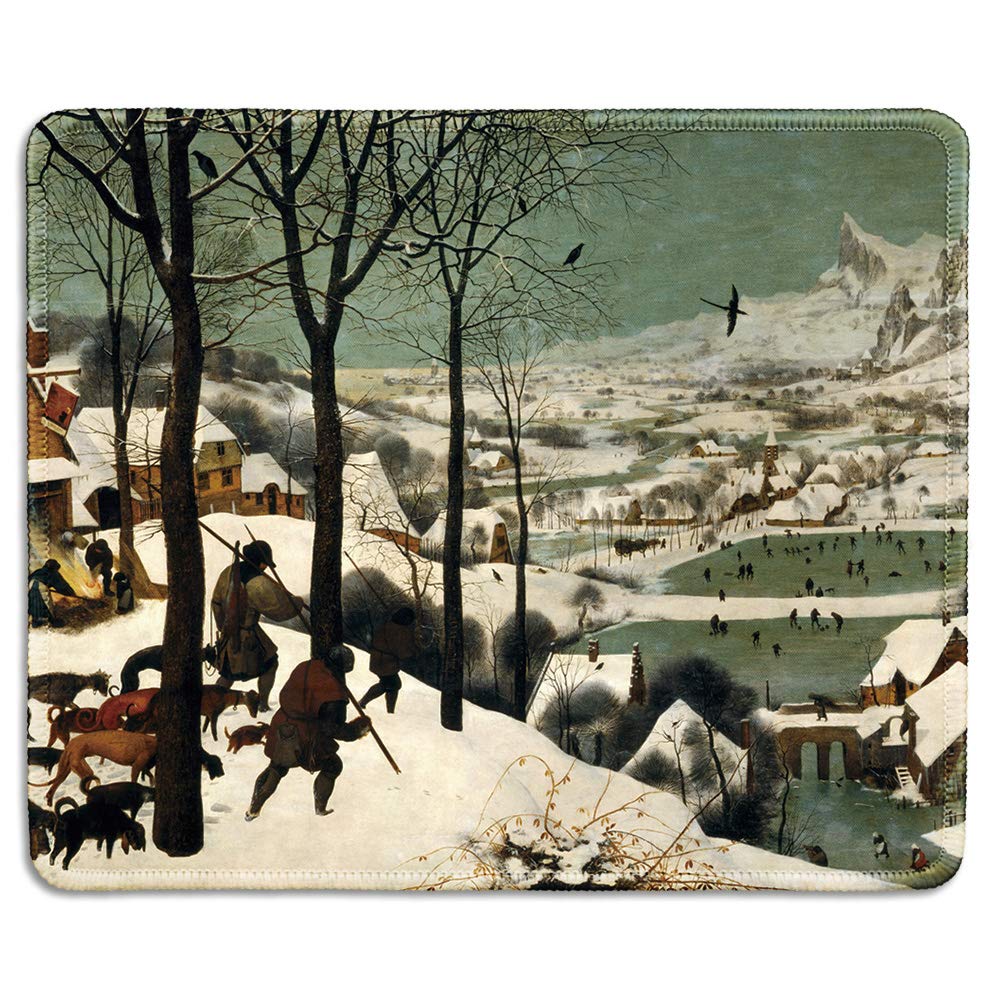 dealzEpic - Art Mousepad - Natural Rubber Mouse Pad with Classic Photo of Classic Photo of Raising the Flag on Iwo Jima - Stitched Edges - 9.5x7.9 inches