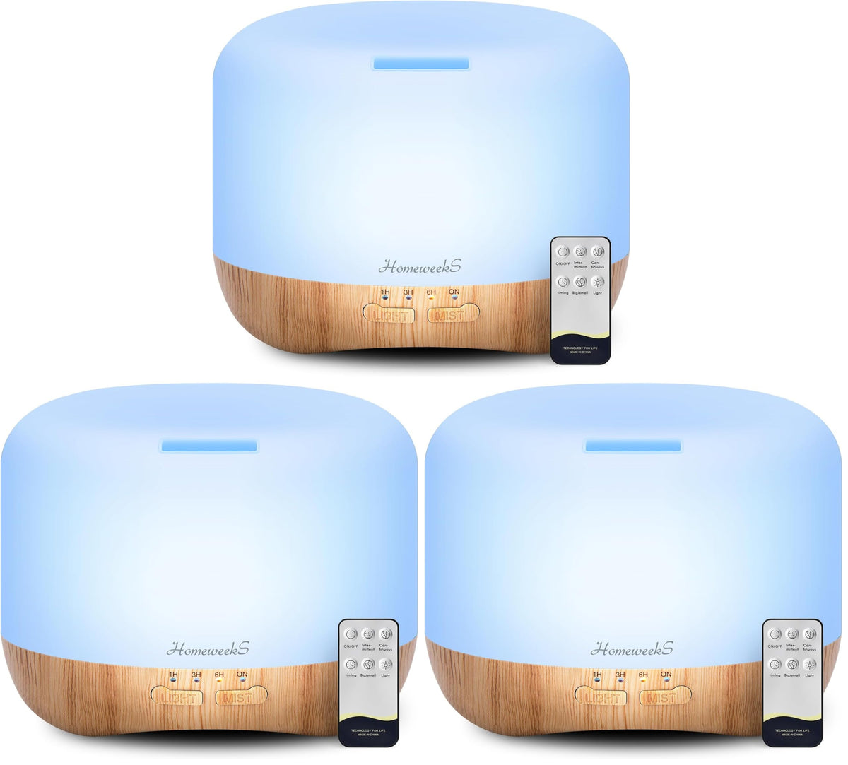 Homeweeks Essential Oil Diffuser for Room Aromatherapy Scent Diffuser