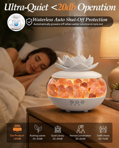 Essential Oil Diffuser with Himalayan Salt Rocks