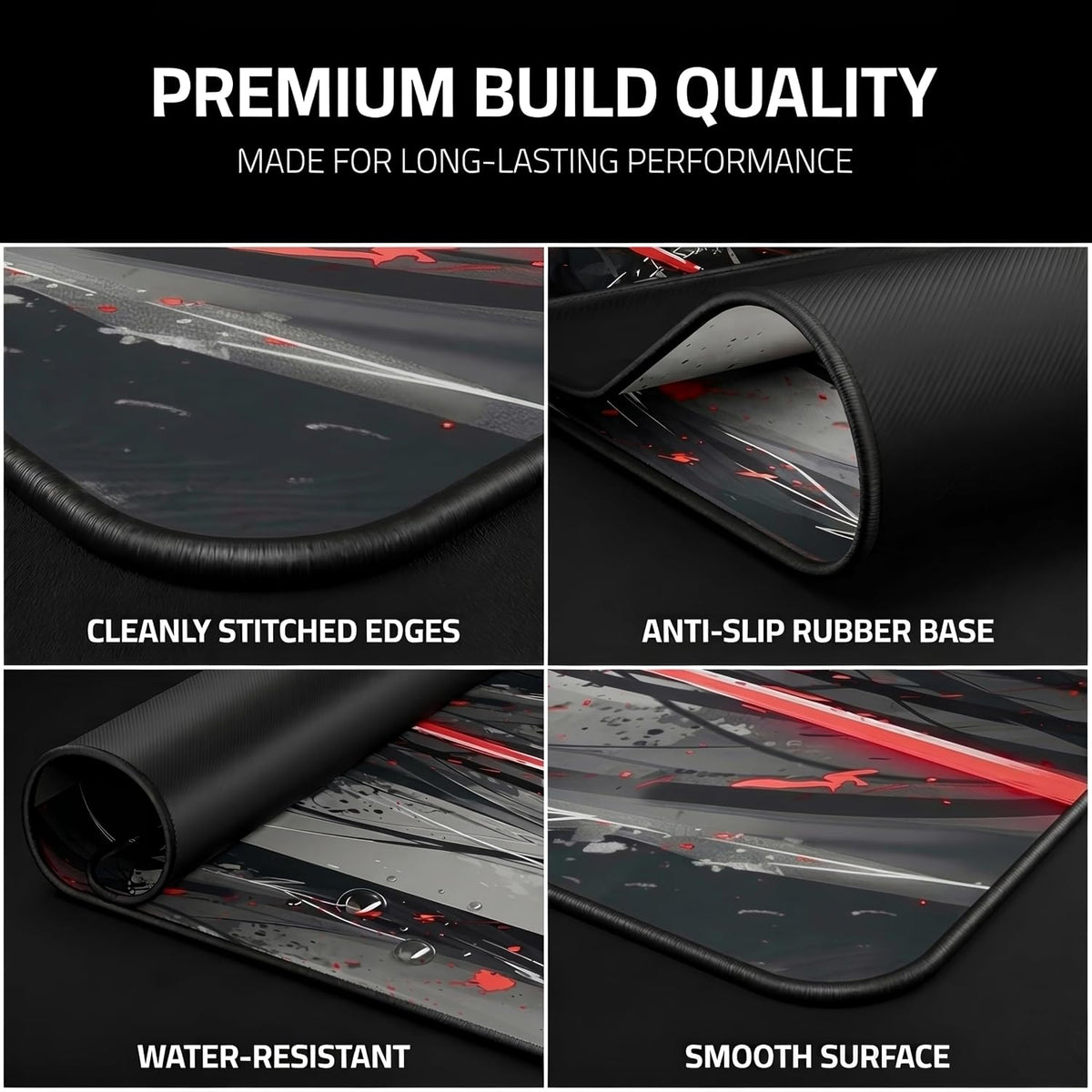 XXL Anime Gaming Mouse Pad 35.4 x 15.7 inch - Water-Resistant
