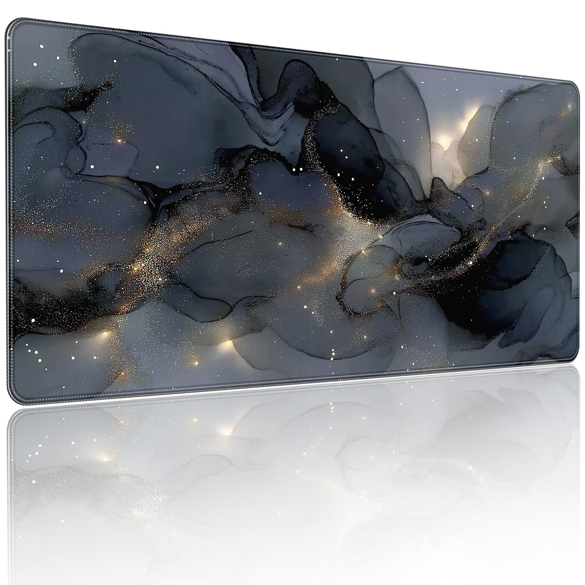 Anime Frog Playing Card Gaming Mouse Pad, Extended 35.4 x 15.7 Inches, Non-Slip Rubber Base, Stitched Edges,Water Proof， XXL Desk Mat