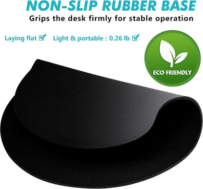 Ergonomic Mouse Pad 3 Pack with Wrist Rest Support, Round Gaming Mousepad with Smooth Surface & Non-Slip Rubber Base for Computer, Laptop, Office, Comfortable Memory Foam for Wrist Cushion