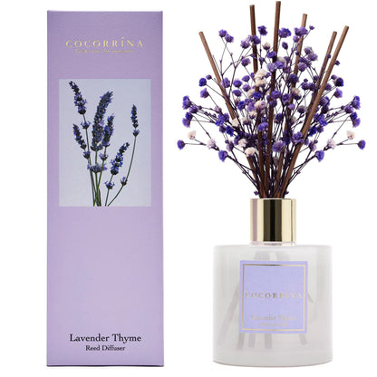Cocorrína Reed Diffuser Set, Clean Linen 6.7 fl oz Scented Diffuser with Sticks Home Fragrance Reed Diffuser for Bathroom Shelf Décor