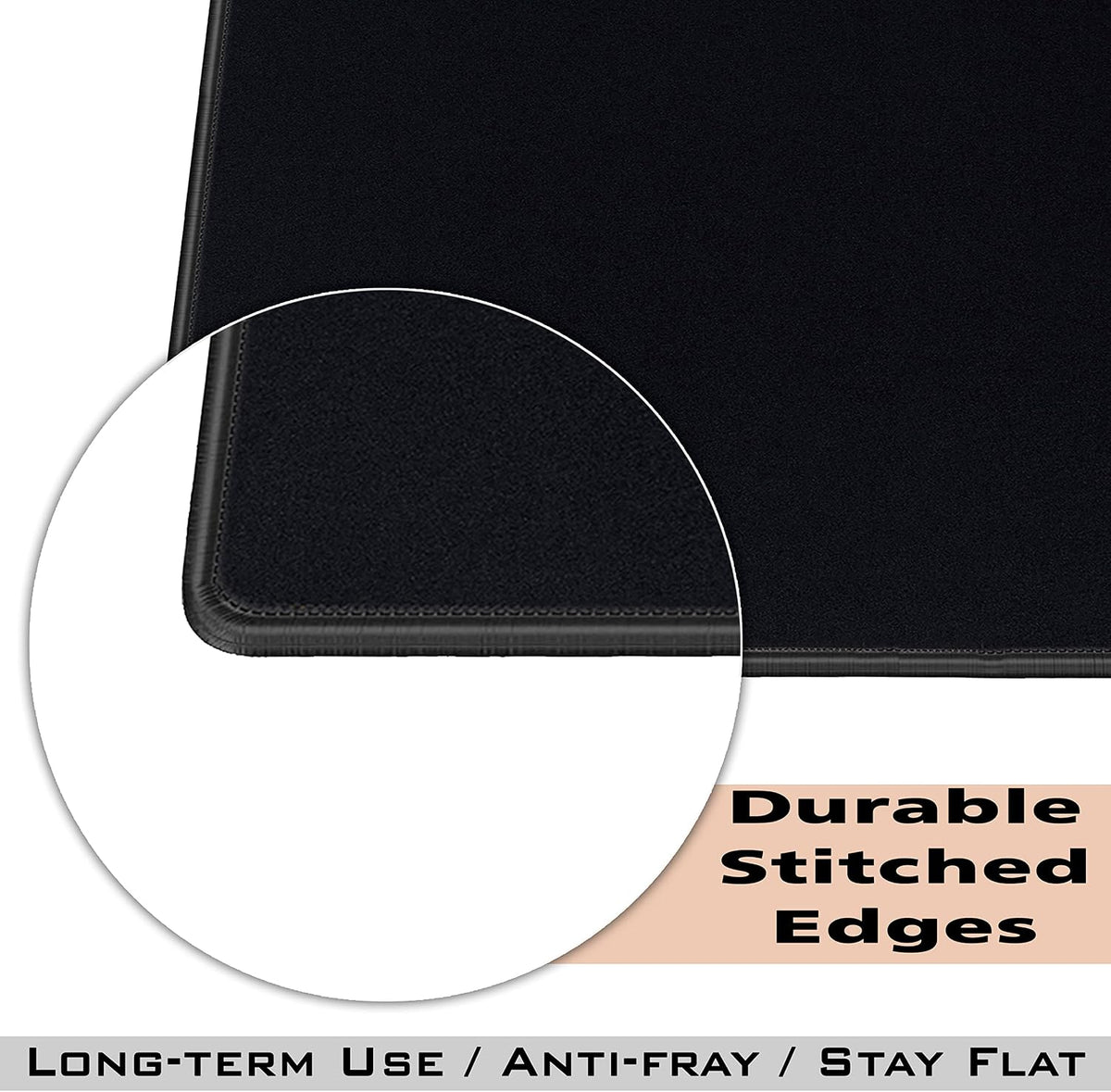 SaiTech IT 10-Pack Mouse Pads Bulk, Stitched Edges, Non-Slip Base