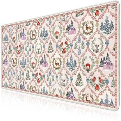 iCasso Desk Mat, Large Desk Mouse Pad for Desk,Home Office - Green Weeds