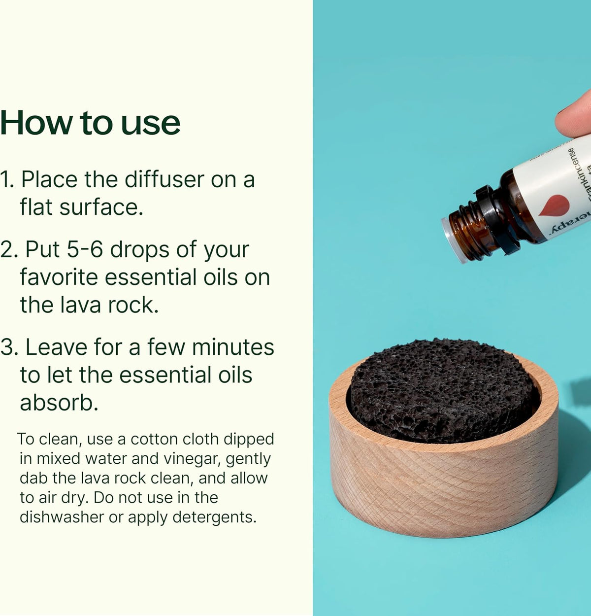 Plant Therapy Lava Rock Passive Diffuser for Essential Oils