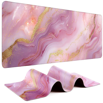 Mouse Pad Gaming - Desk Mat for Keyboard and Mouse - Kanagawa Large Mouse Pad for Desk, Japanese Sea Wave Mousepad (31.5 x 11.8inch) with Non-Slip Base, Desks Pad Mat for Game, Office and Home