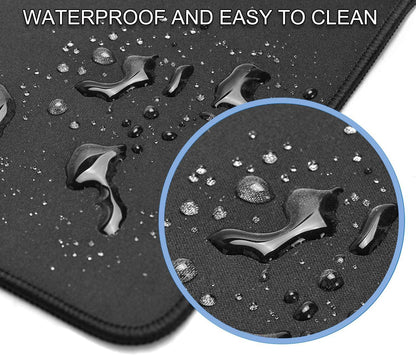 Large Gaming Mouse Pad, XXL Extended Keyboard Mouse Mat with Stitched Edges