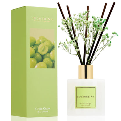 Cocorrína Reed Diffuser Set, Clean Linen 6.7 fl oz Scented Diffuser with Sticks Home Fragrance Reed Diffuser for Bathroom Shelf Décor