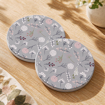 Oqplog 2 Pack Ceramic Absorbent Drink Coasters for Women